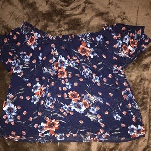 Semi crop off the shoulder top